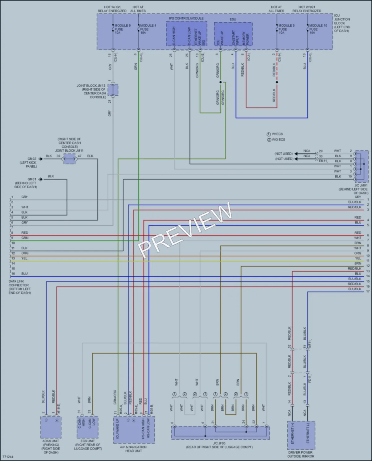 2021 Genesis GV80 Computer Data Lines wiring diagram preview