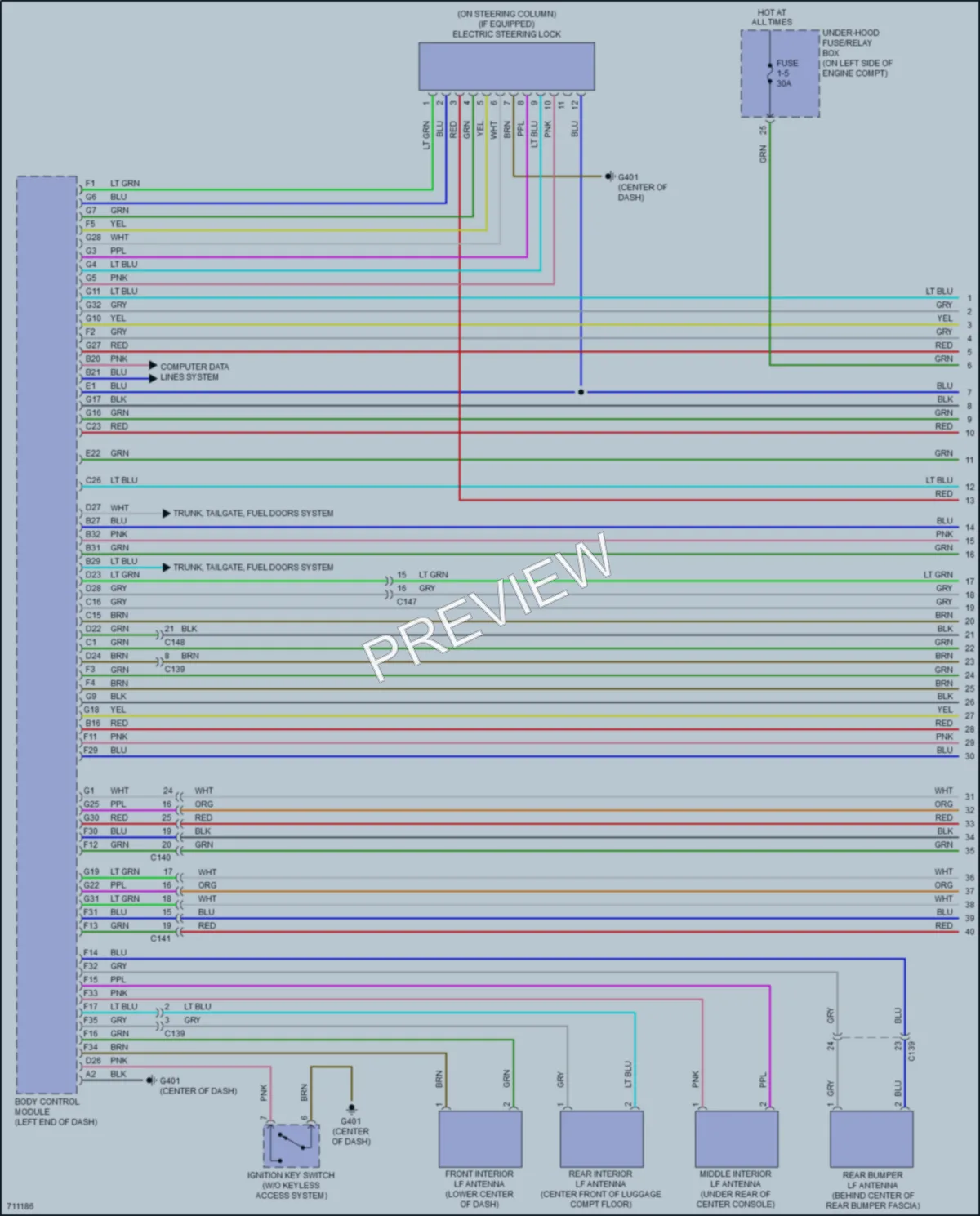 2021 Honda CRVHybrid Anti Theft wiring diagram preview