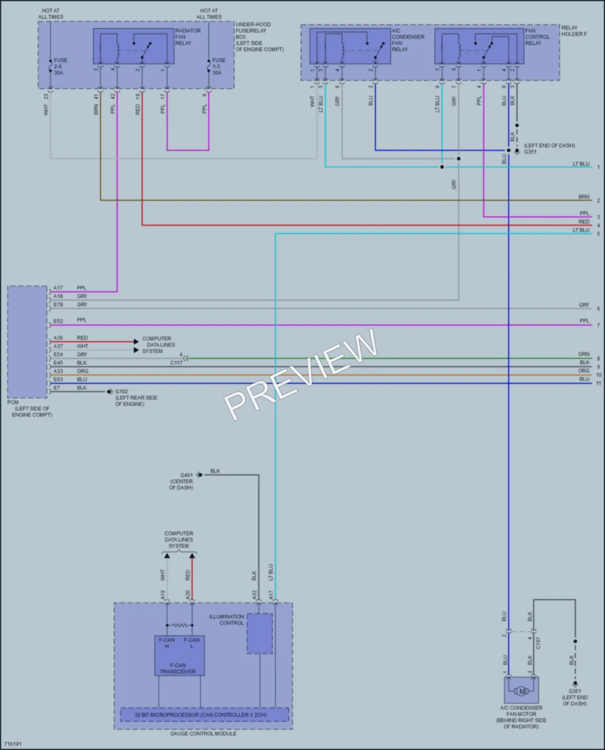 2021 Honda CRVHybrid Cooling Fan wiring diagram preview