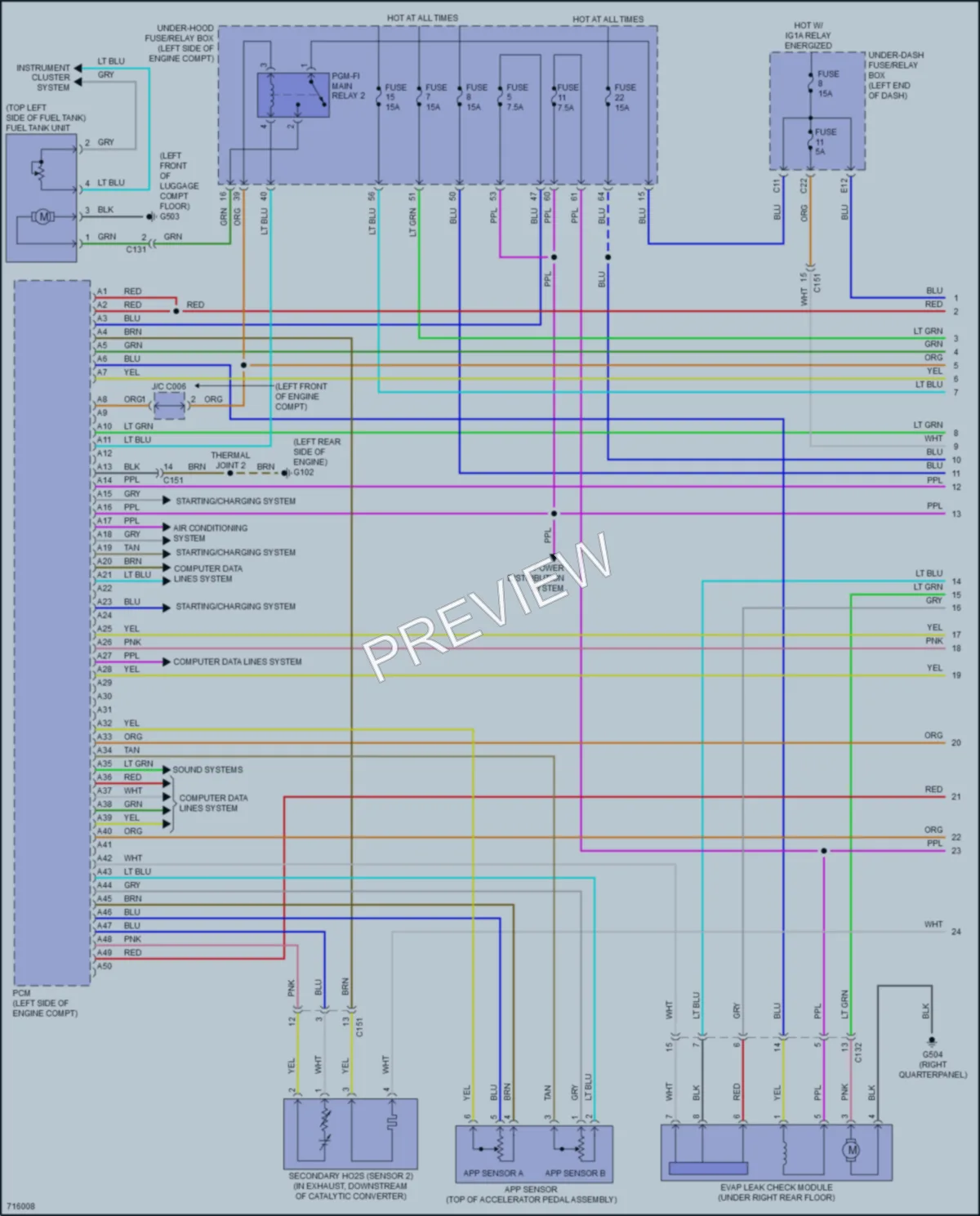 2021 Honda CRVHybrid Engine Performance wiring diagram preview
