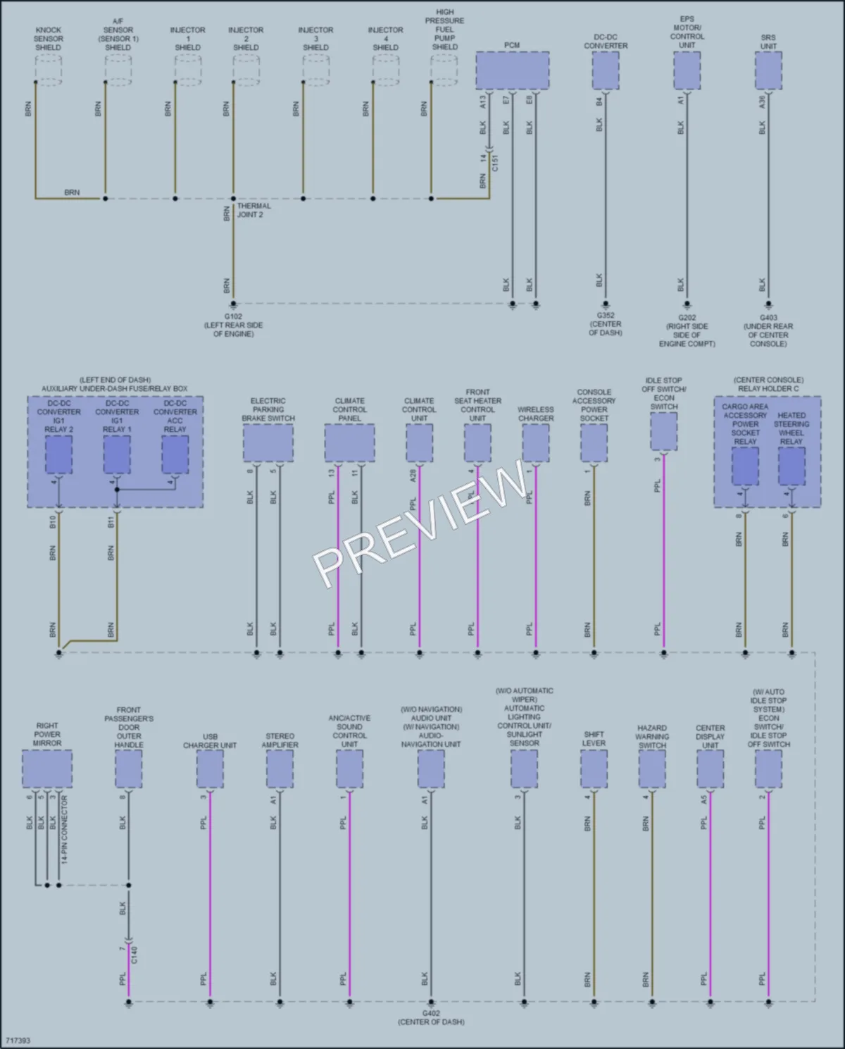 2021 Honda CRVHybrid Ground Distribution wiring diagram preview