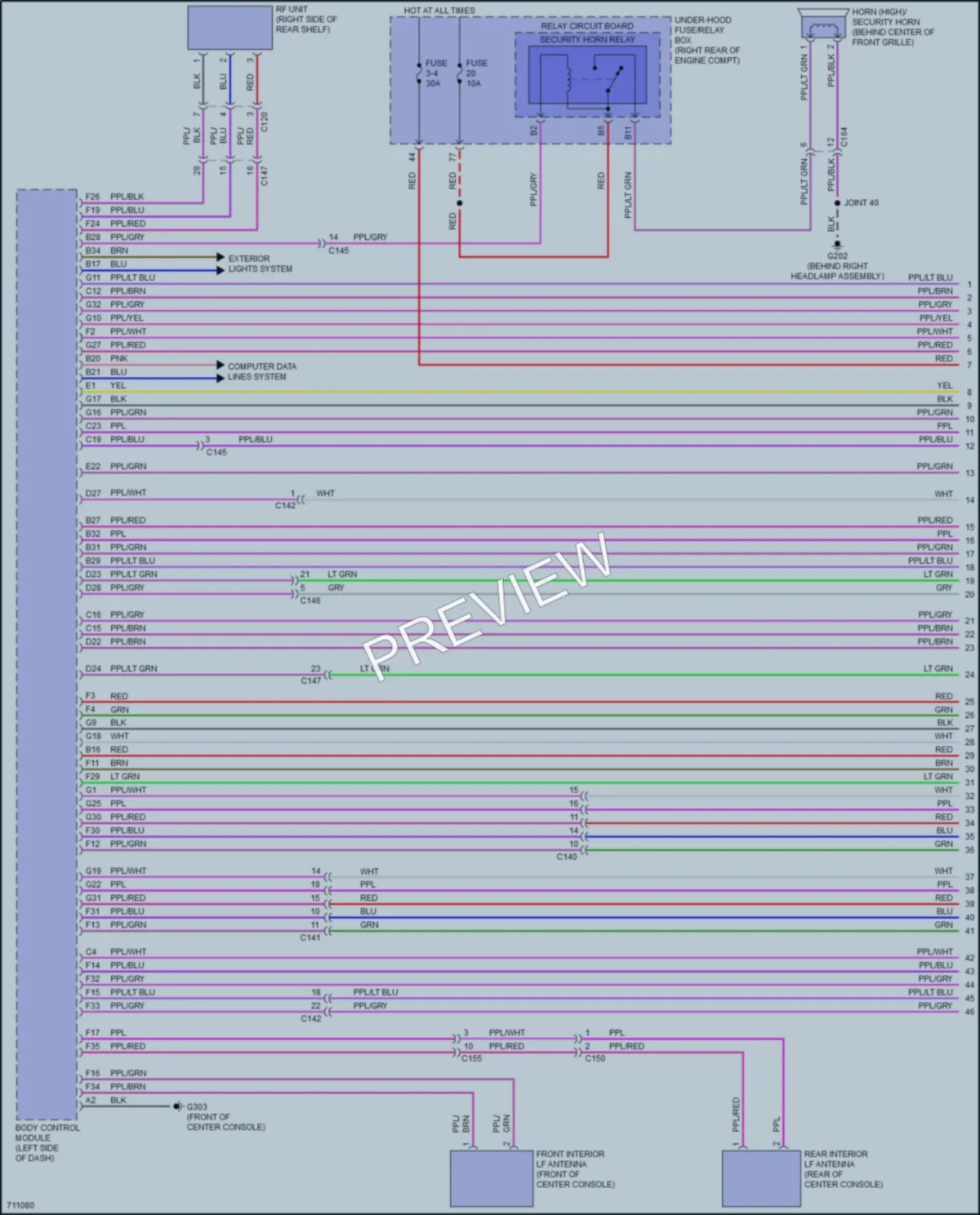 2021 Honda ClarityFuelCell Power Door Locks wiring diagram preview
