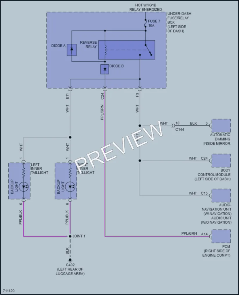 2021 Honda ClarityPlugIn Exterior Lights wiring diagram preview