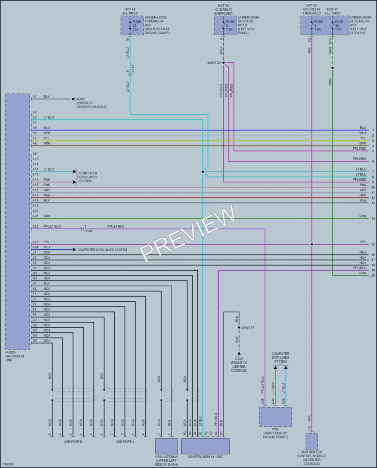 2021 Honda ClarityPlugIn Radio wiring diagram preview