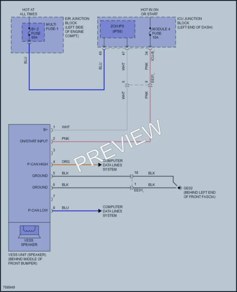 2021 Hyundai Elantra Active Bodyworks wiring diagram preview