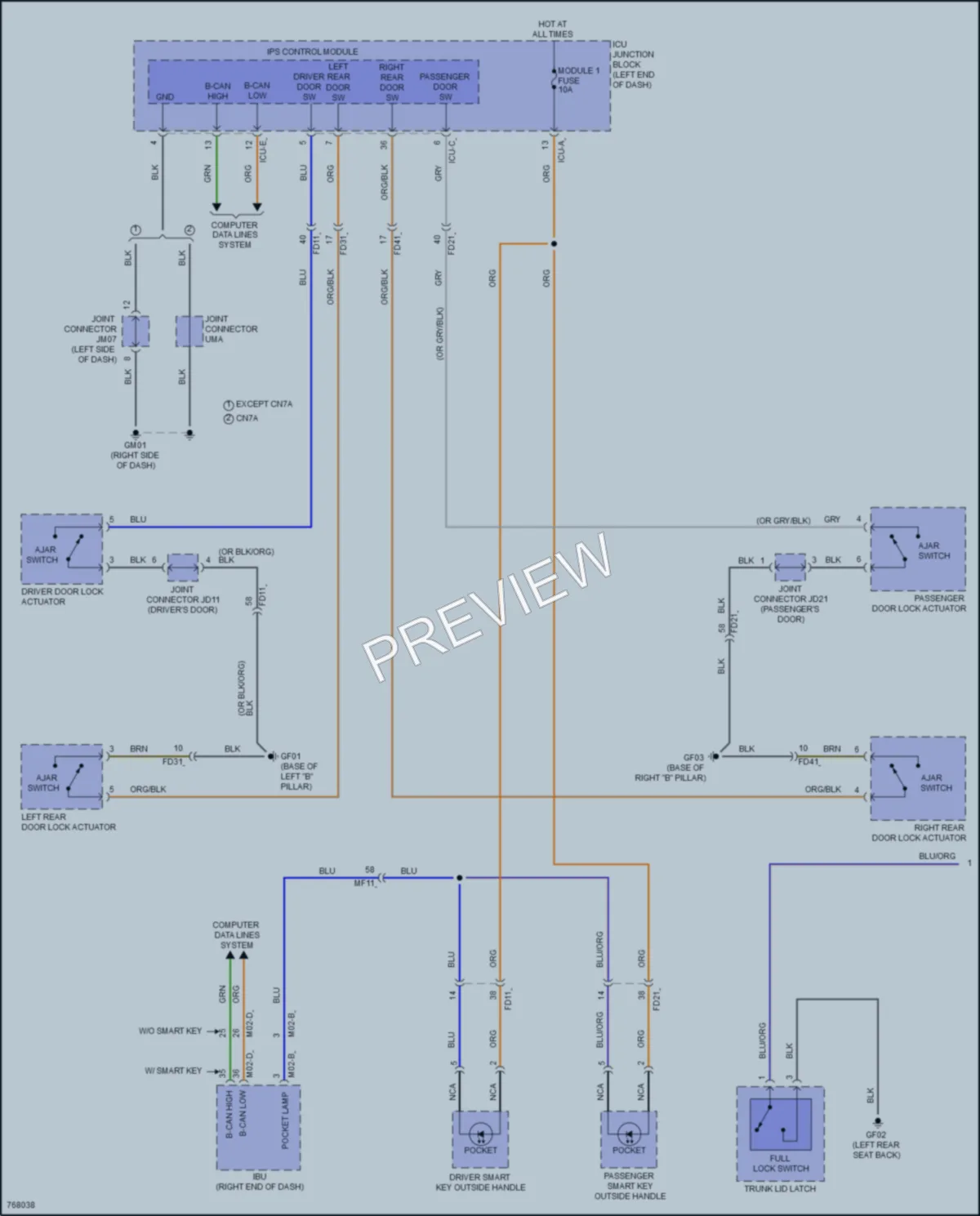 2021 Hyundai Elantra Interior Lights wiring diagram preview