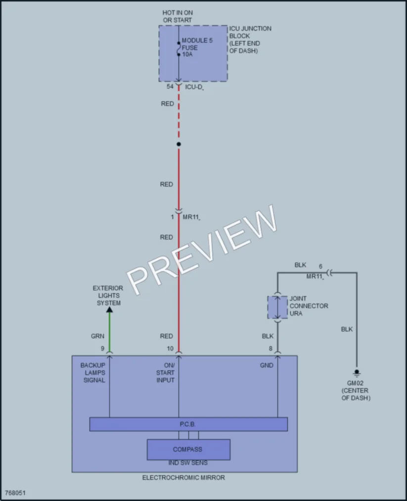 2021 Hyundai Elantra Power Mirrors wiring diagram preview