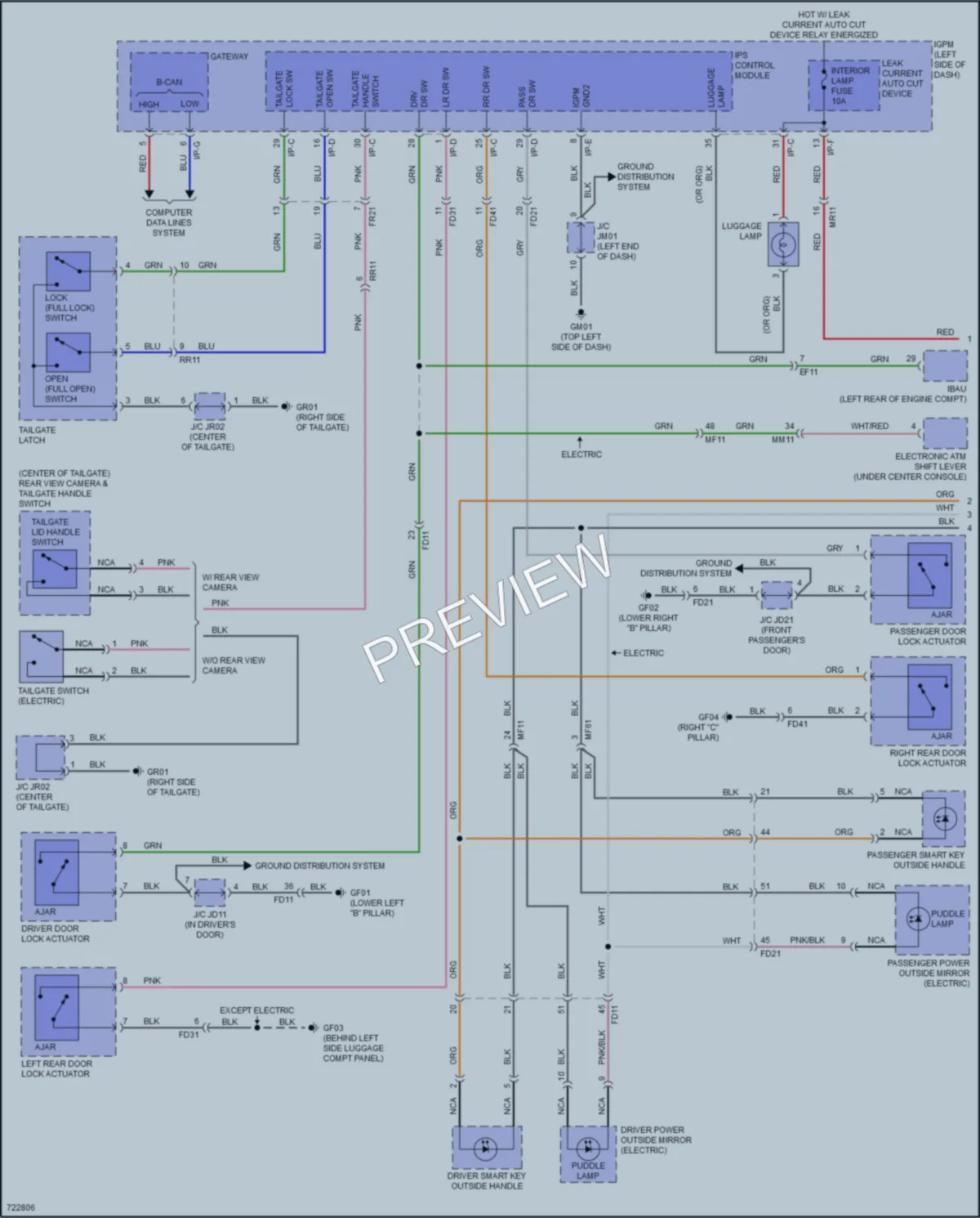 2021 Hyundai IoniqElectric Interior Lights wiring diagram preview