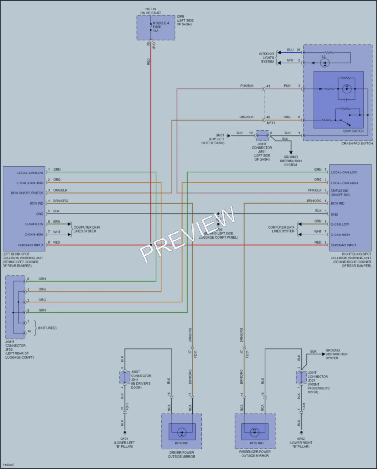 2021 Hyundai IoniqPlugIn Navigation wiring diagram preview