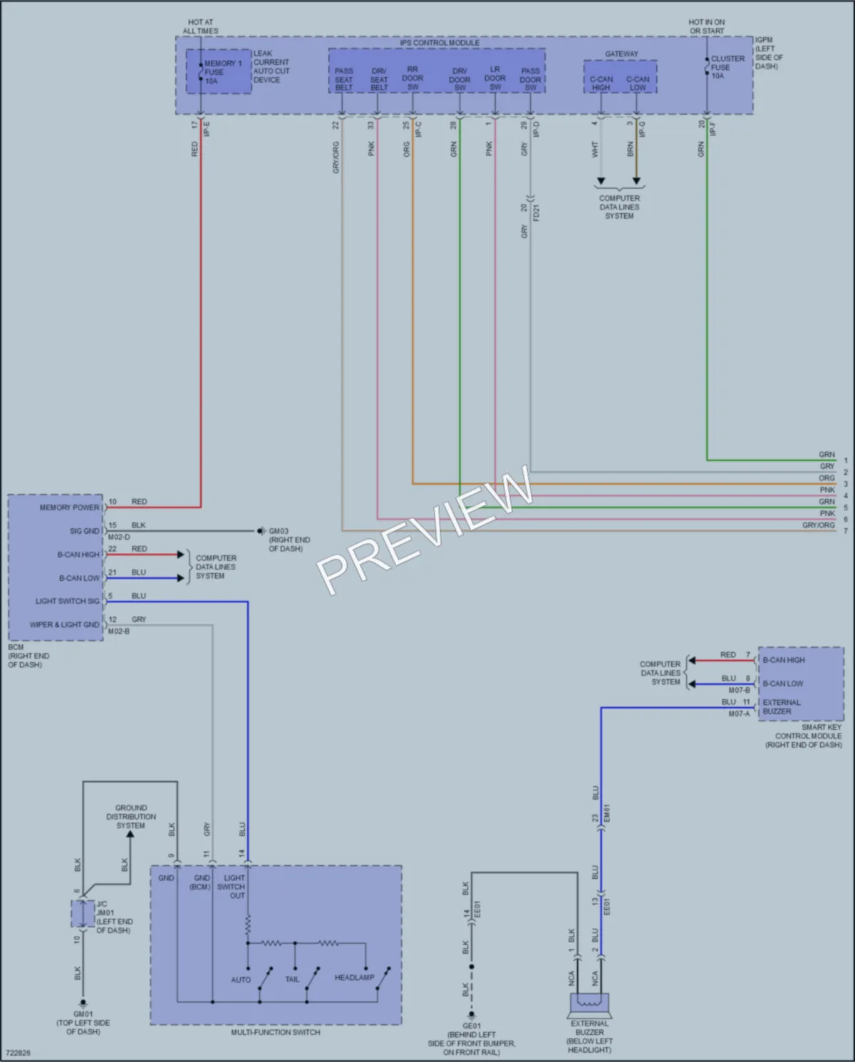 2021 Hyundai IoniqPlugIn Warning Systems wiring diagram preview