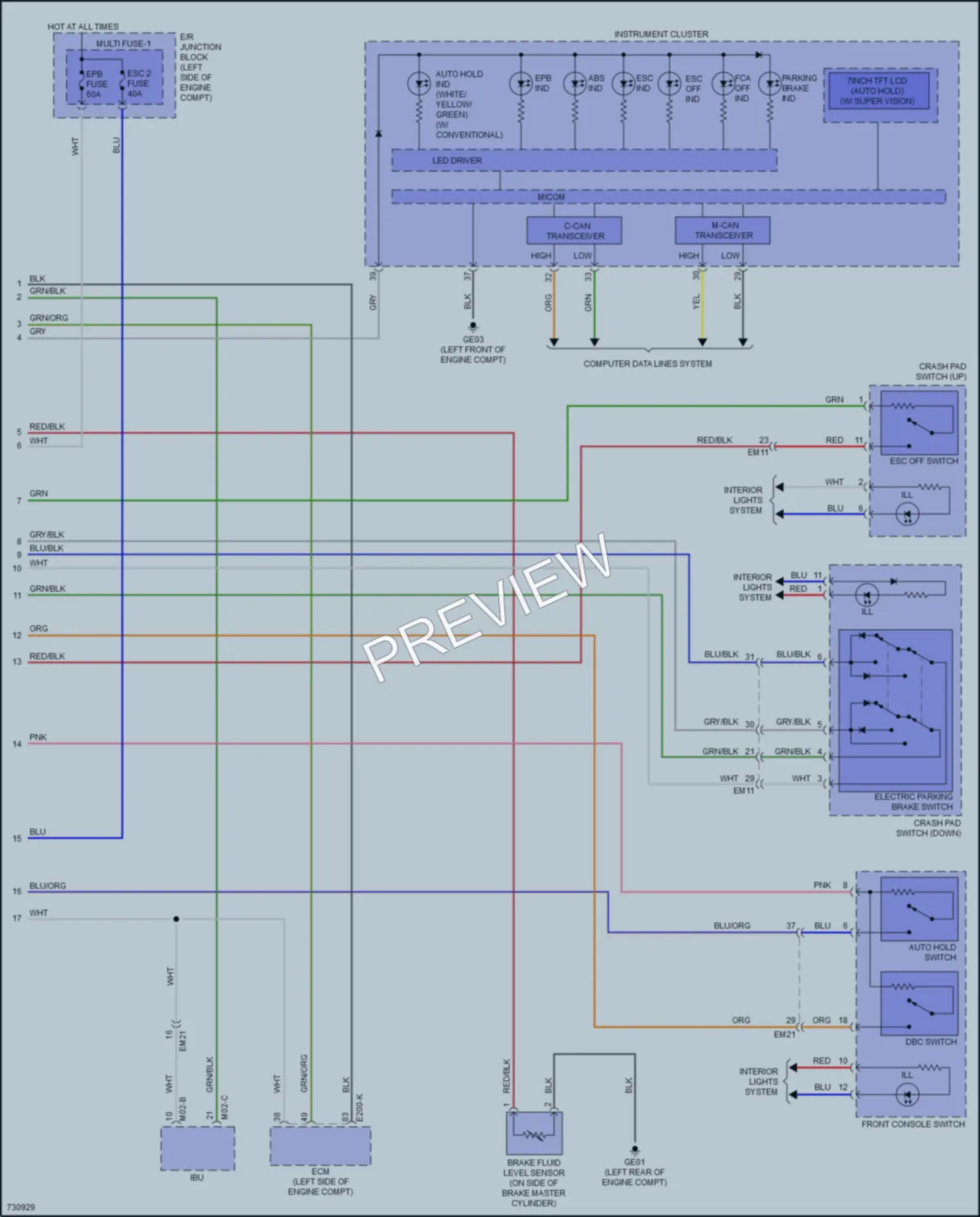 2021 Hyundai Palisade Anti Lock Brakes wiring diagram preview