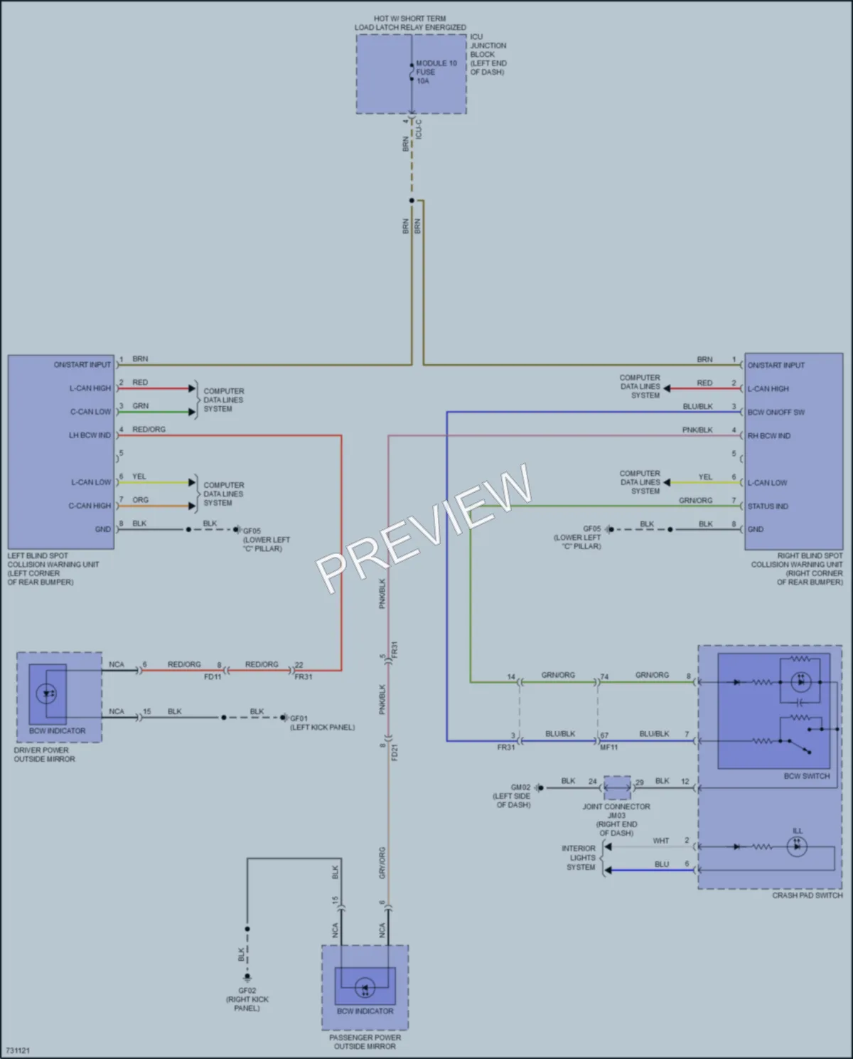 2021 Hyundai Palisade Navigation wiring diagram preview