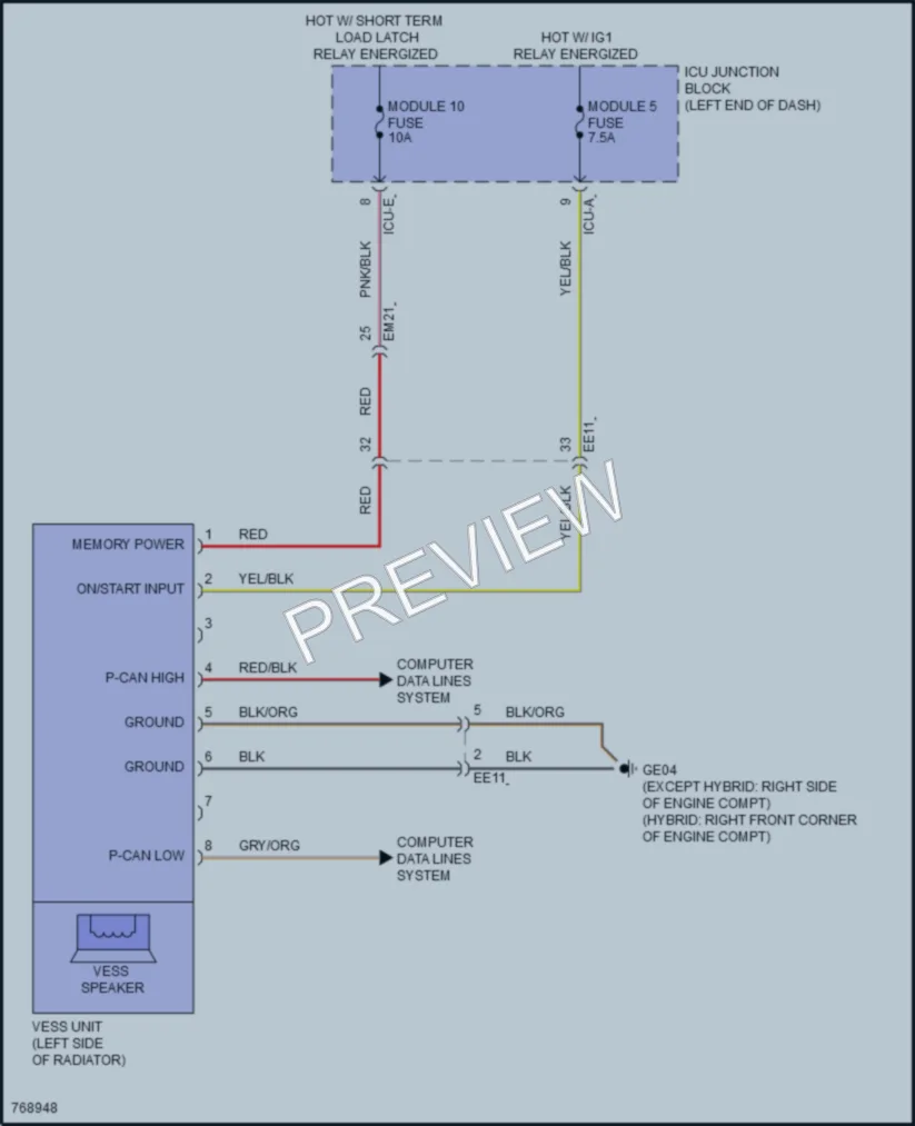 2021 Hyundai SantaFe Active Bodyworks wiring diagram preview