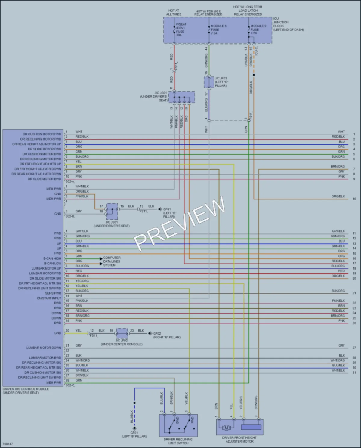 2021 Hyundai SantaFe Memory Systems wiring diagram preview