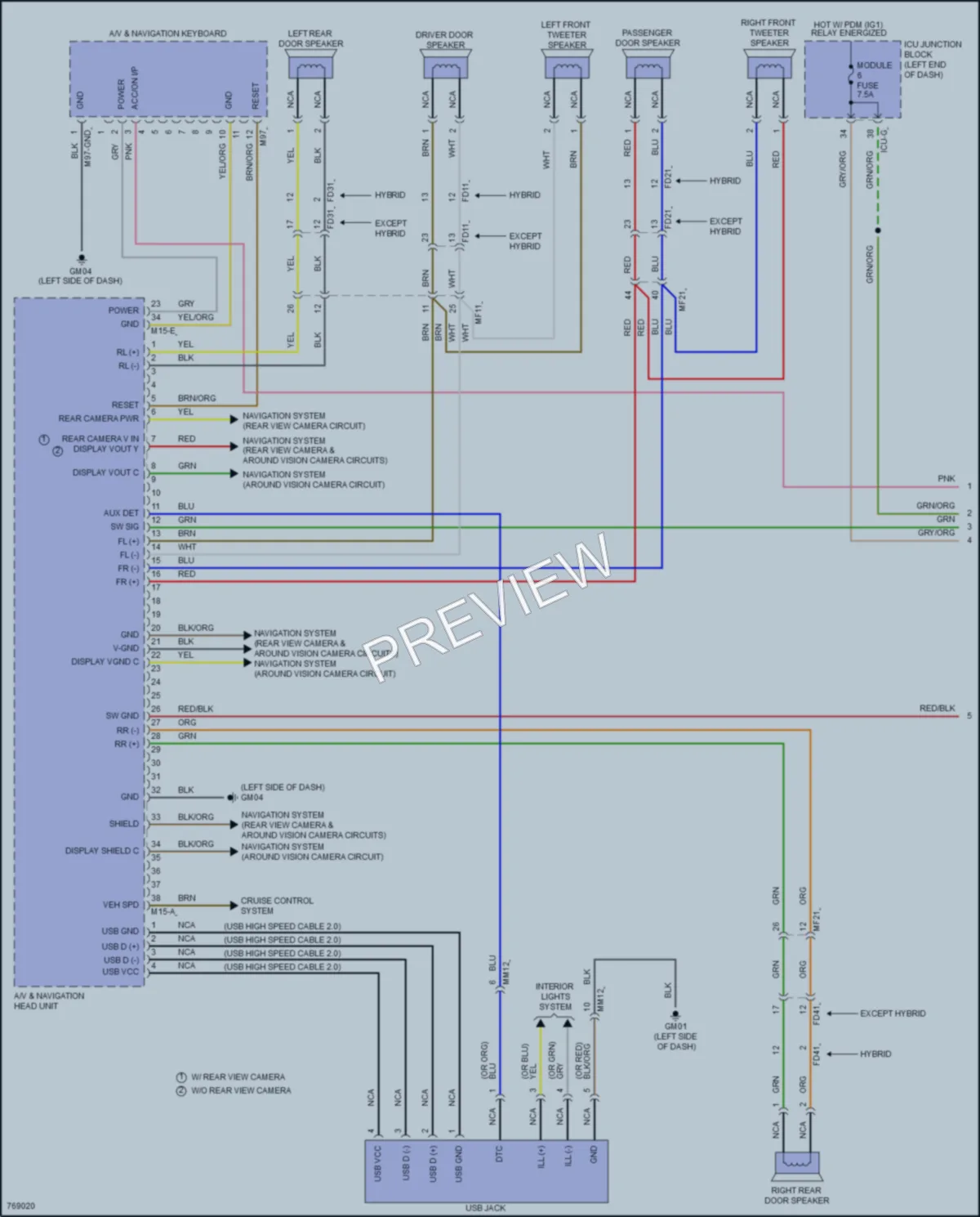 2021 Hyundai SantaFe Radio wiring diagram preview