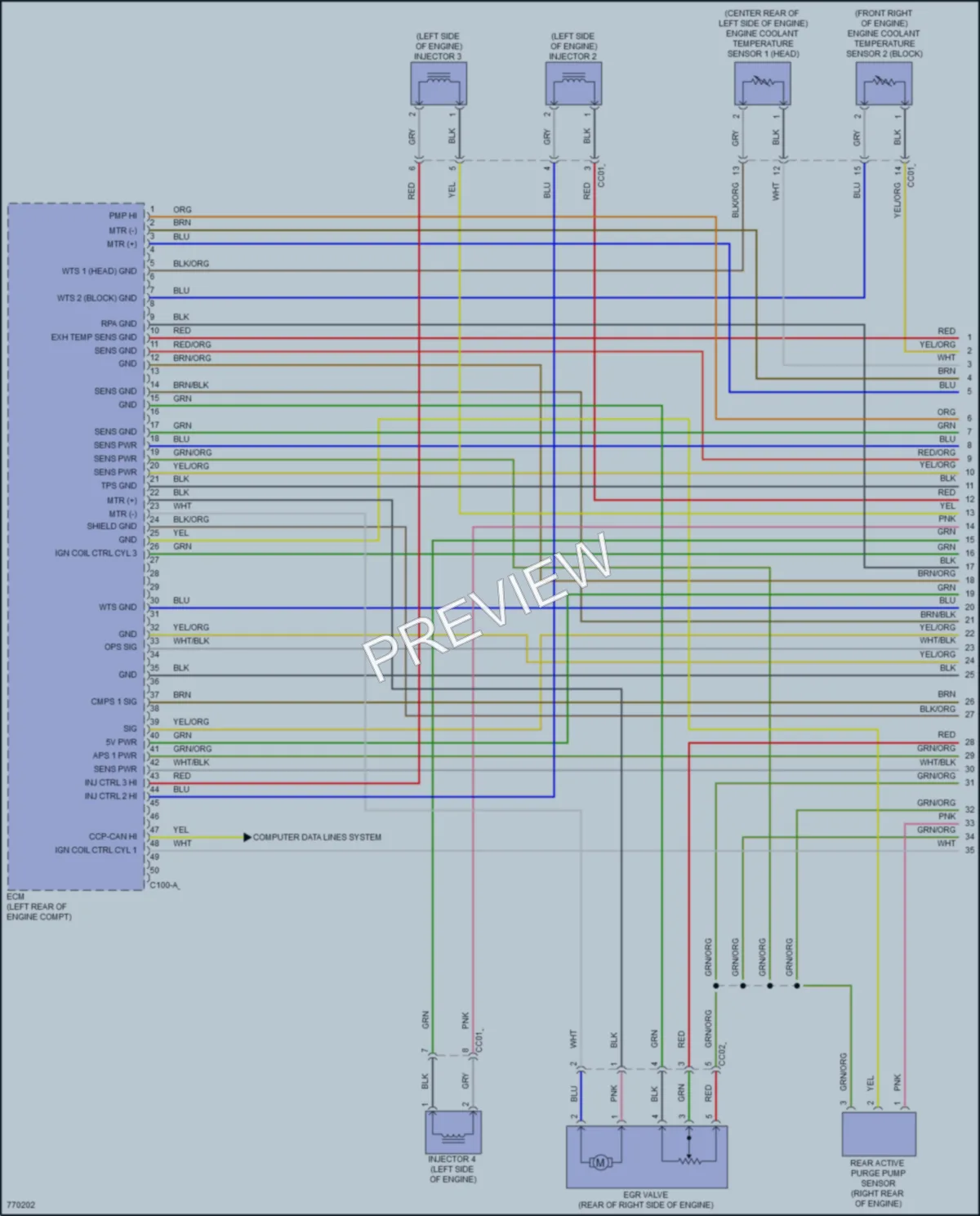 2021 Hyundai SantaFeHybrid Engine Performance wiring diagram preview