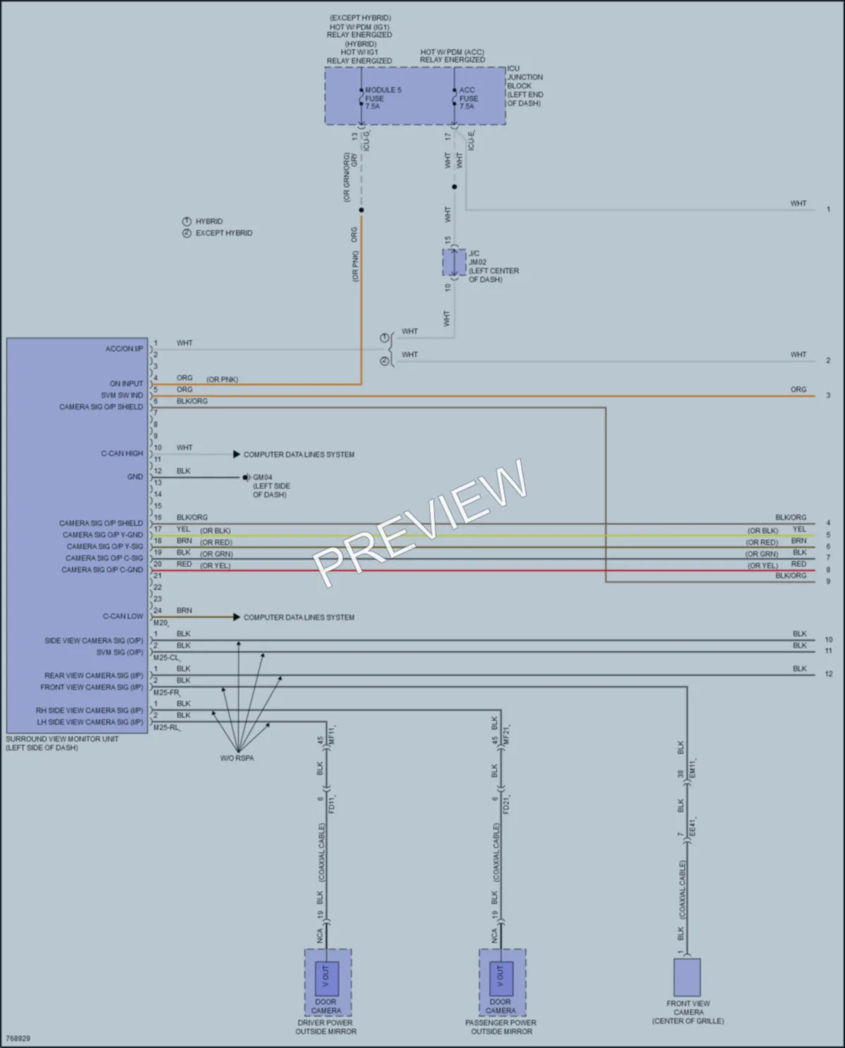2021 Hyundai SantaFeHybrid Navigation wiring diagram preview