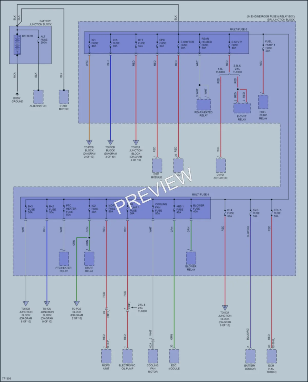 2021 Hyundai Sonata Power Distribution wiring diagram preview