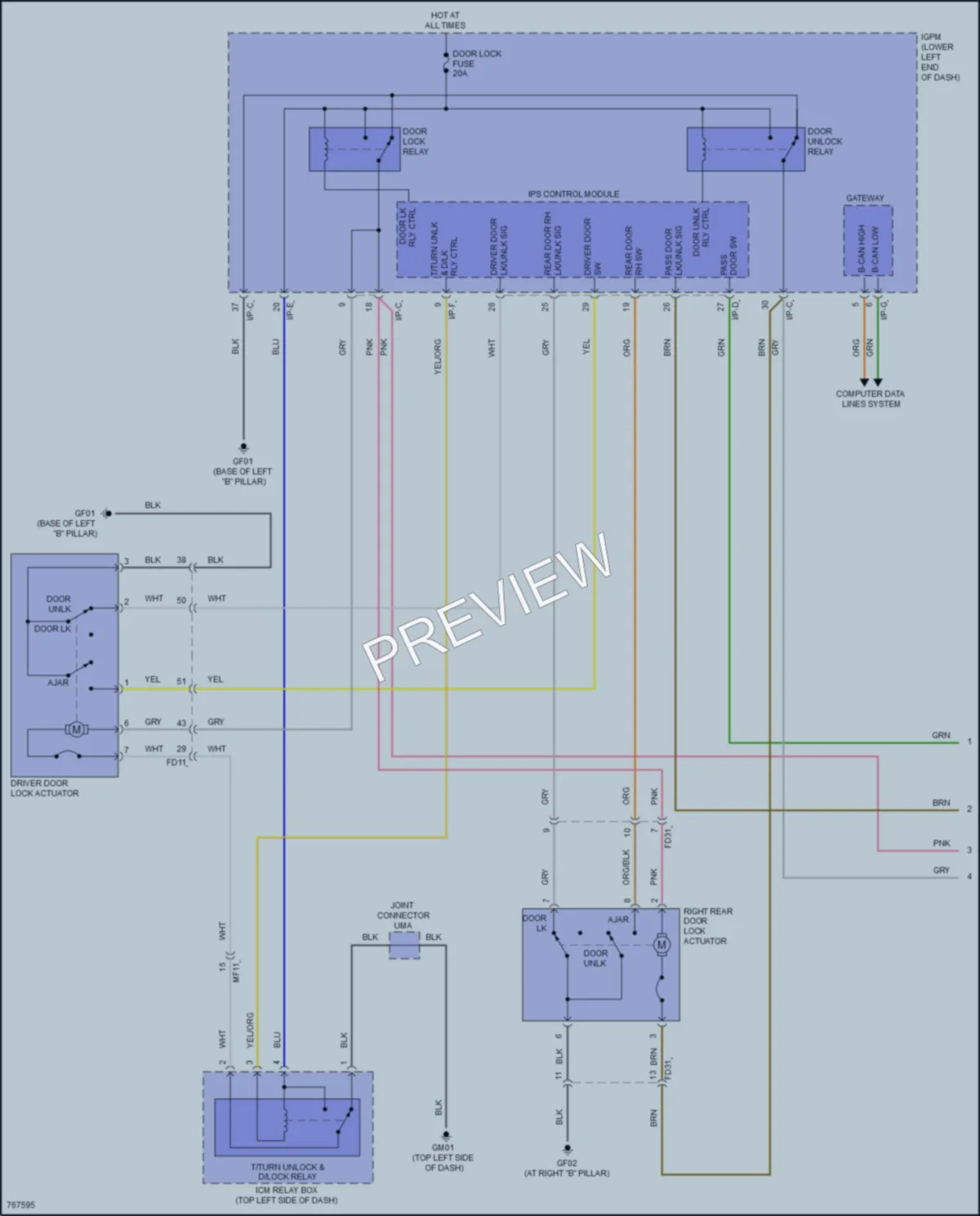 2021 Hyundai Veloster Anti Theft wiring diagram preview