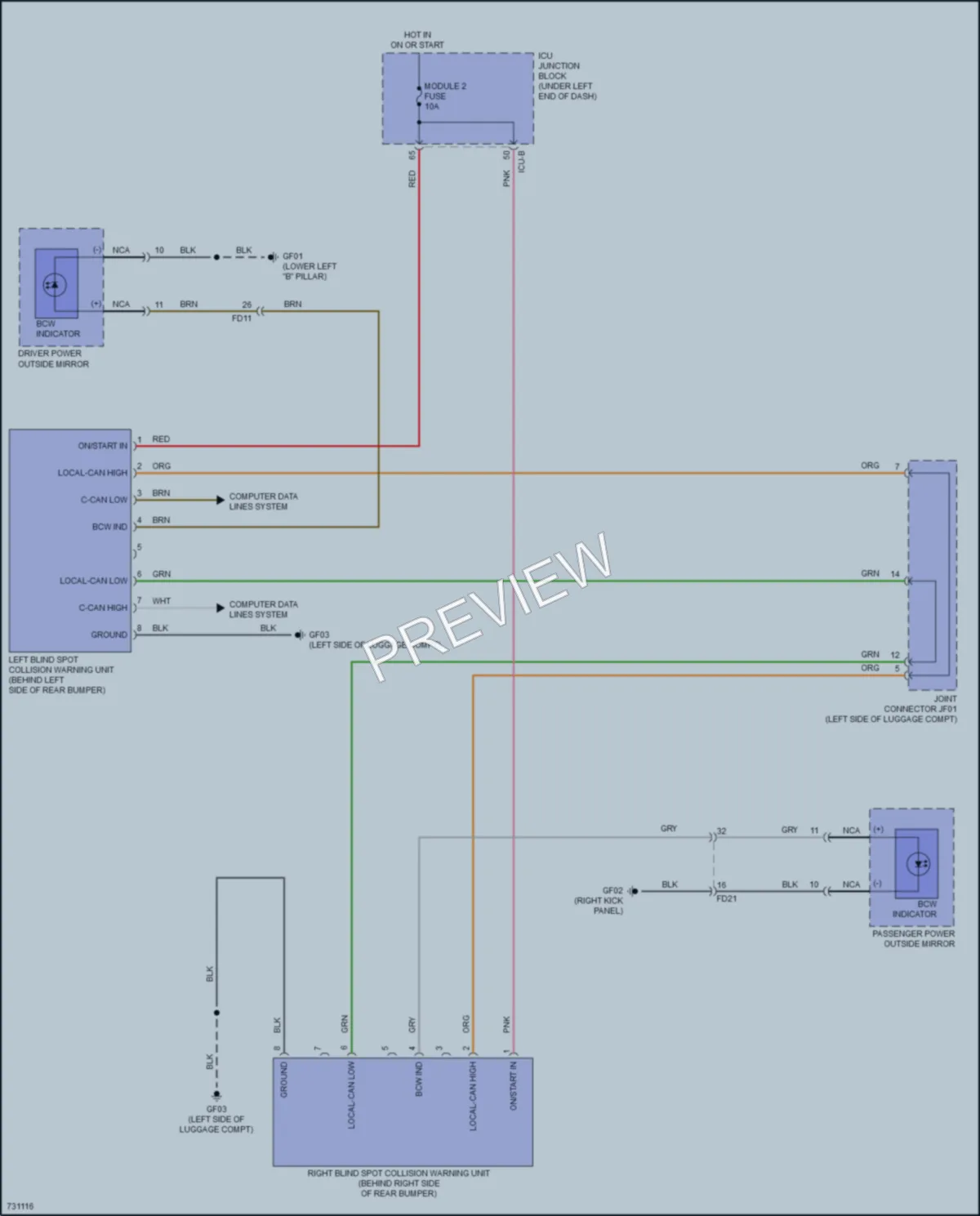 2021 Hyundai Venue Navigation wiring diagram preview