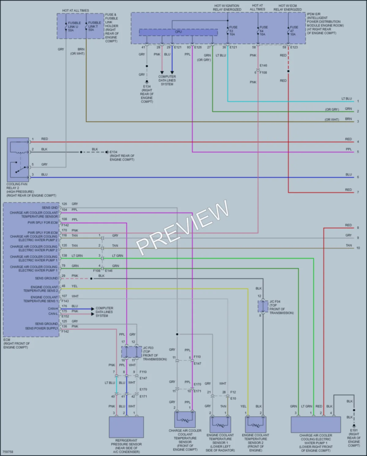 2021 Infiniti Q60 Cooling Fan wiring diagram preview