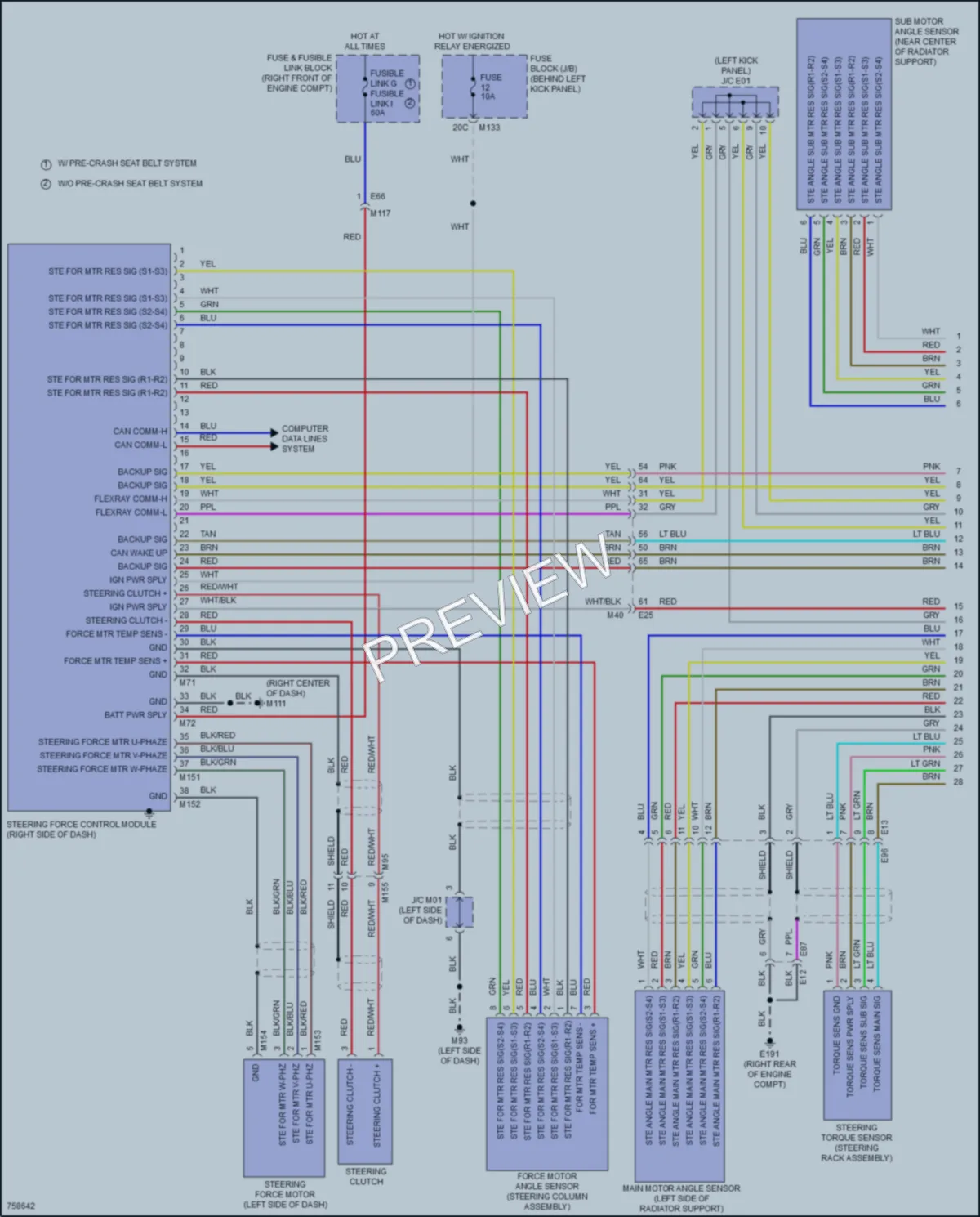 2021 Infiniti Q60 Electronic Power Steering wiring diagram preview