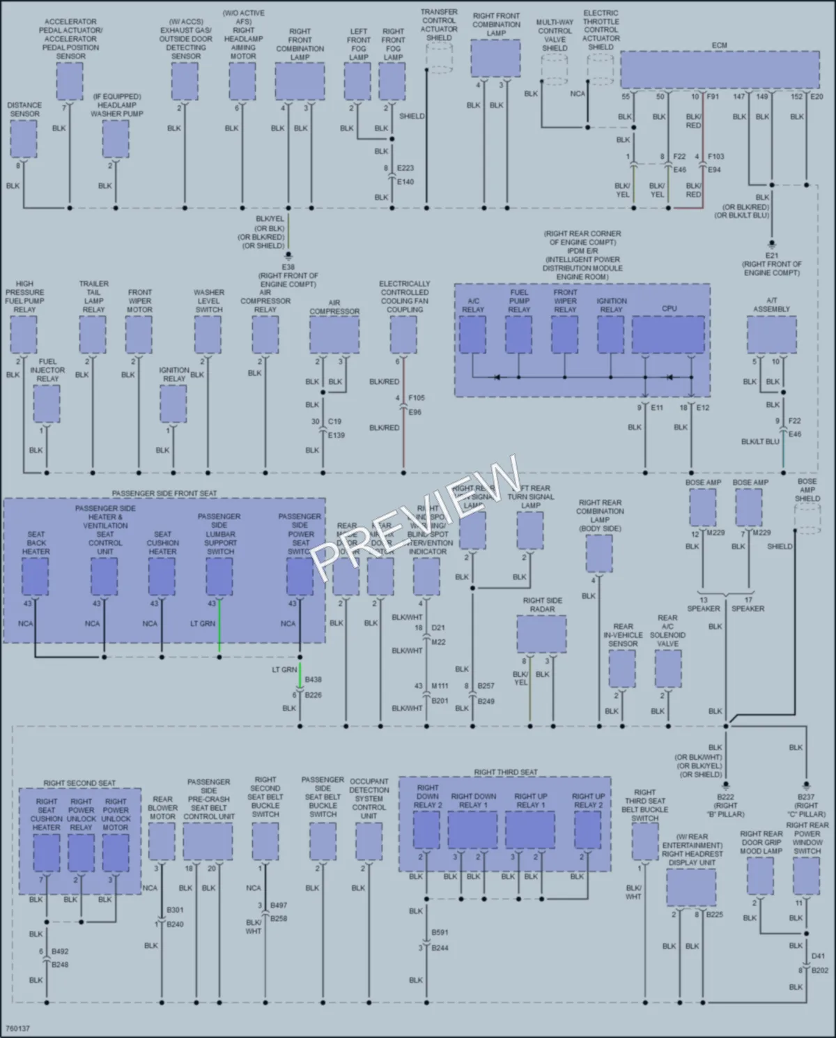 2021 Infiniti QX80 Ground Distribution wiring diagram preview