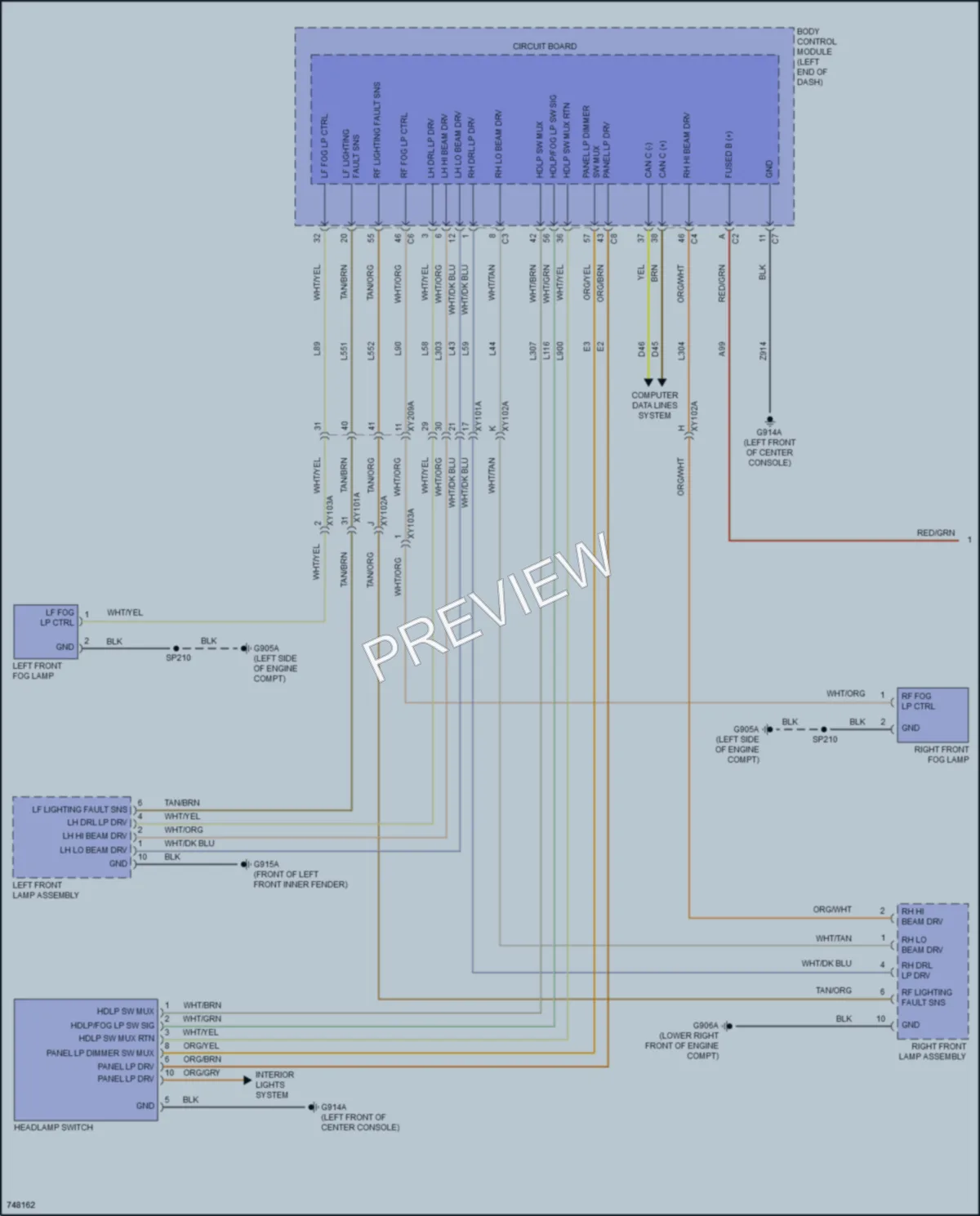2021 Jeep Cherokee Headlights wiring diagram preview