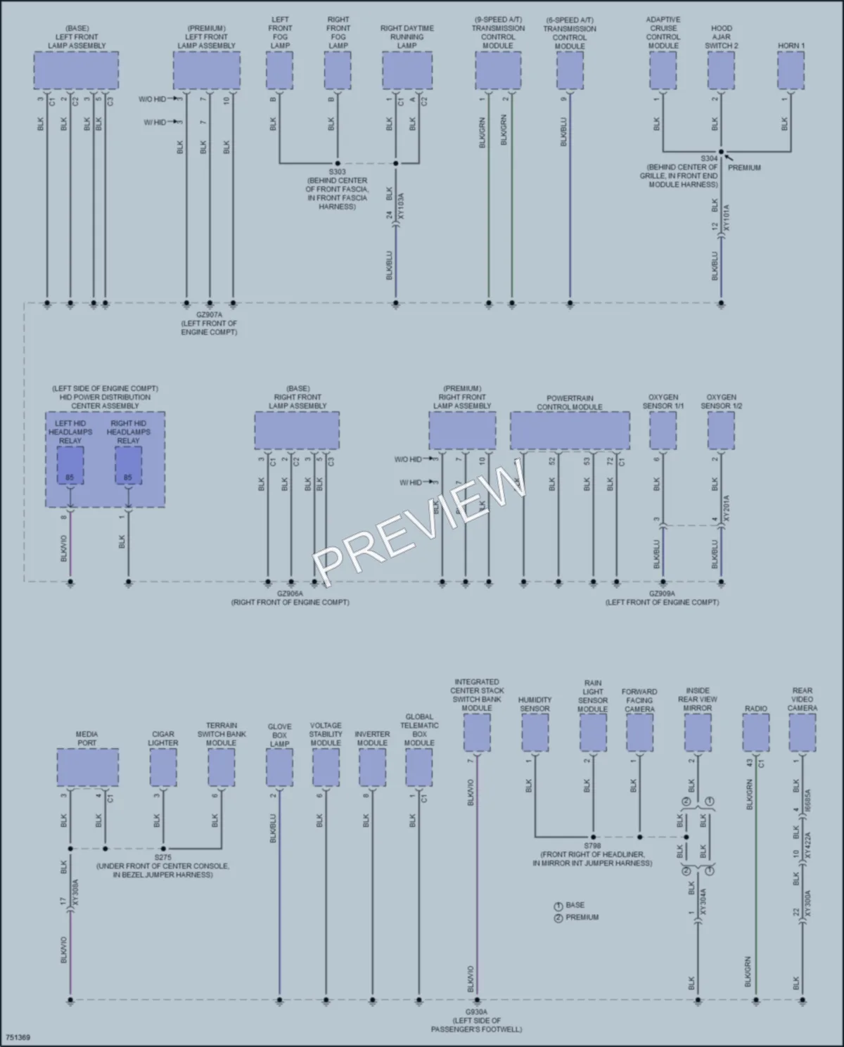 2021 Jeep Compass Ground Distribution wiring diagram preview