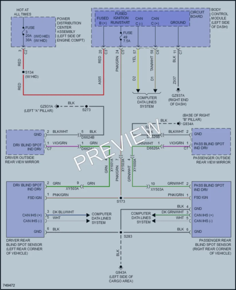 2021 Jeep Compass Navigation wiring diagram preview