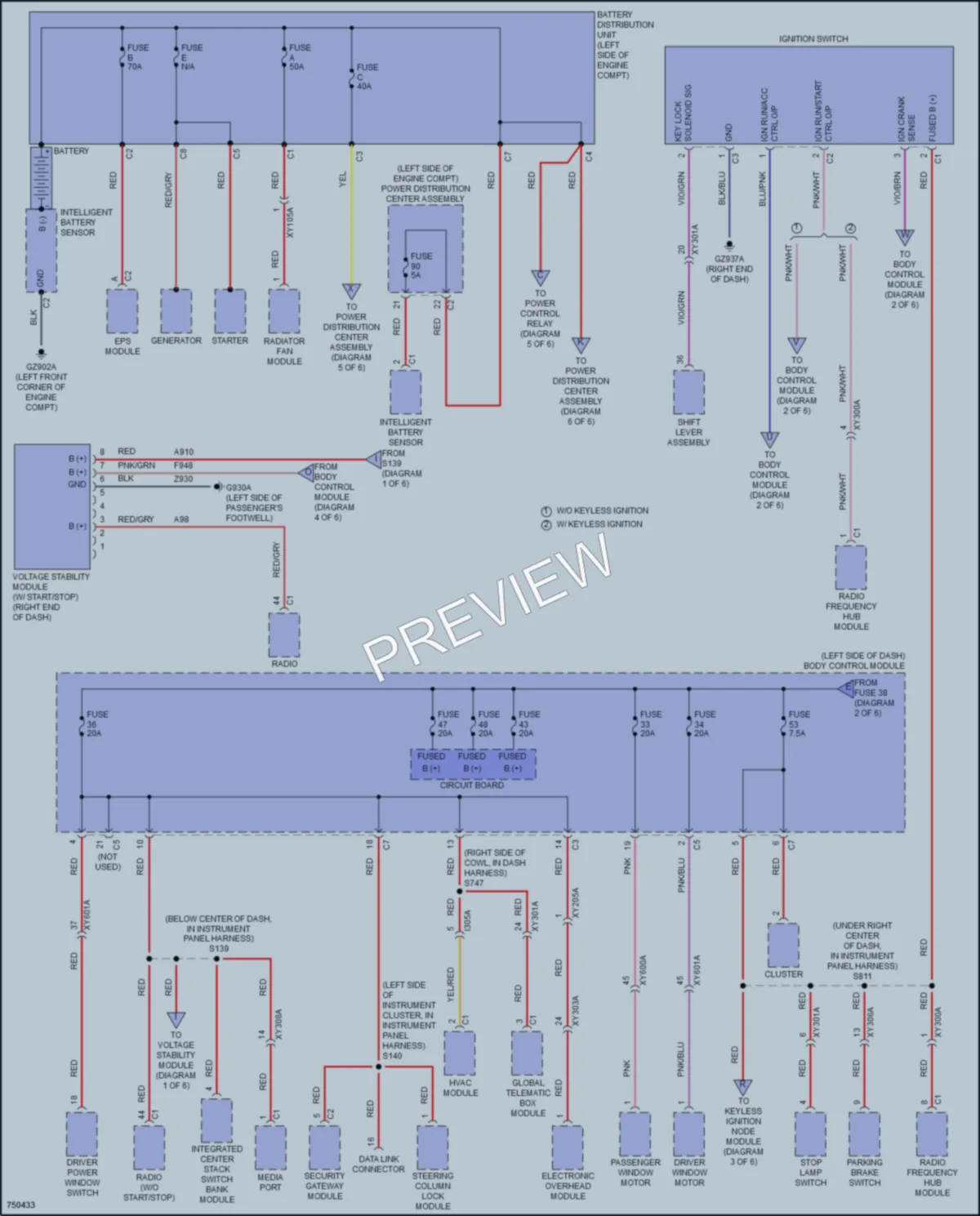 2021 Jeep Compass Power Distribution wiring diagram preview