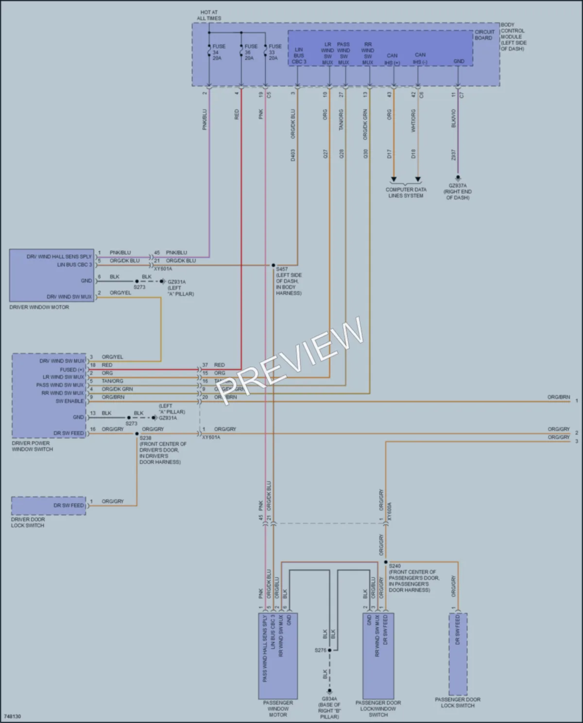 2021 Jeep Compass Power Windows wiring diagram preview