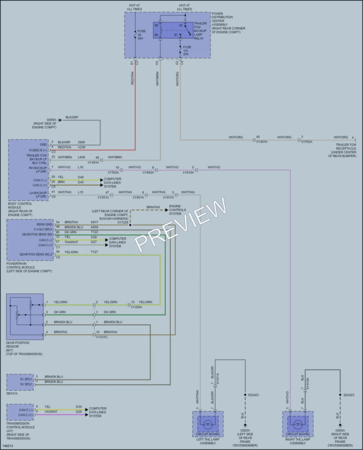 2021 Jeep Gladiator Exterior Lights wiring diagram preview