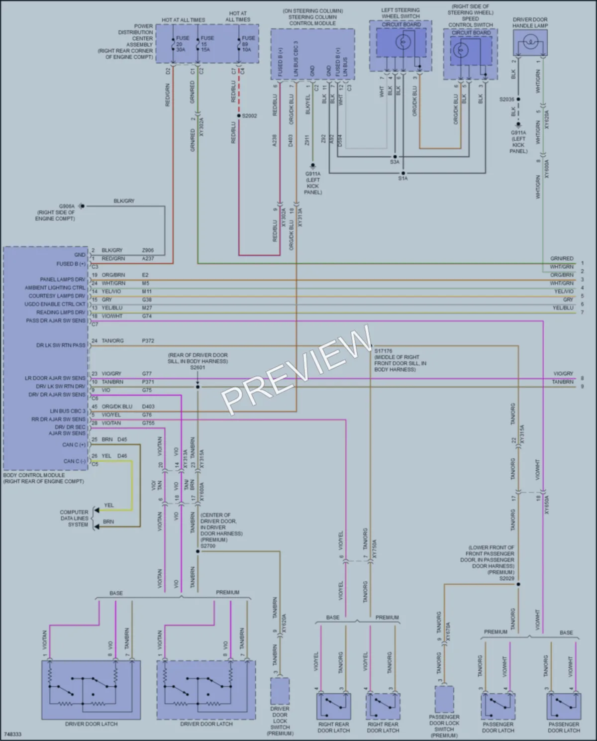 2021 Jeep Gladiator Interior Lights wiring diagram preview