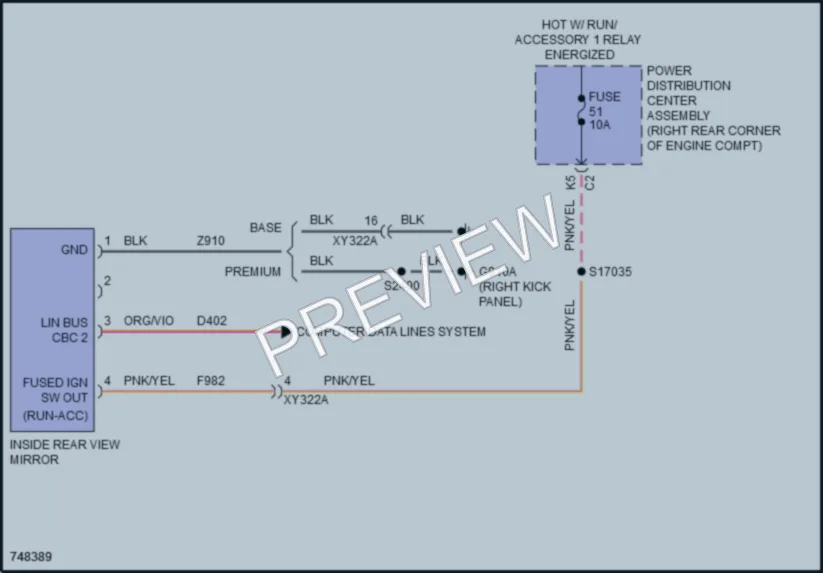 2021 Jeep Gladiator Power Mirrors wiring diagram preview