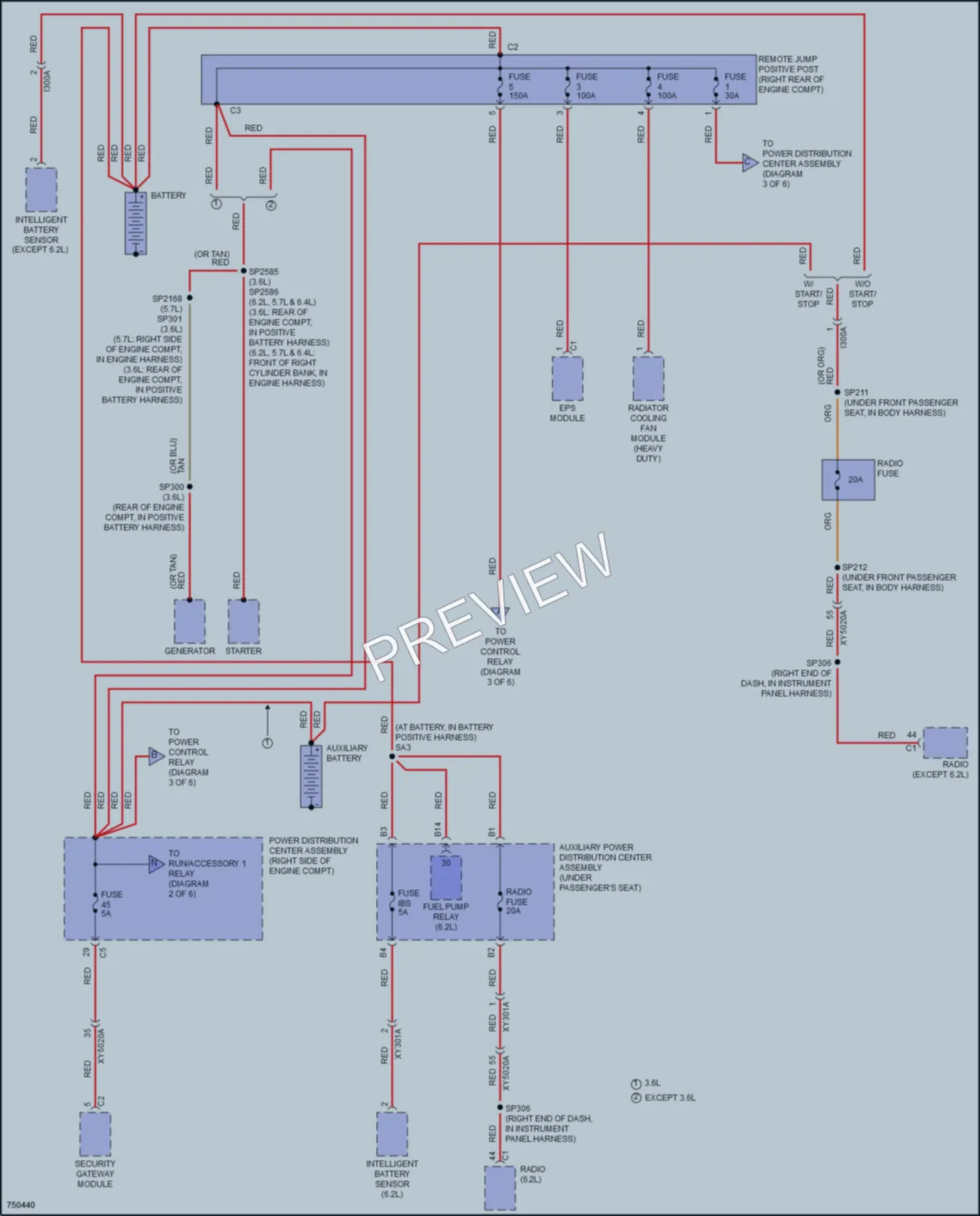 2021 Jeep GrandCherokee Power Distribution wiring diagram preview