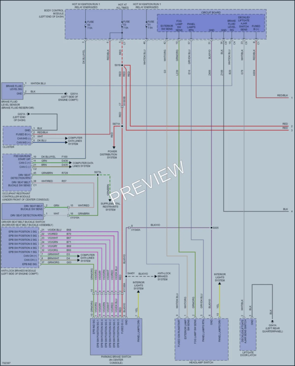 2021 Jeep Renegade Warning Systems wiring diagram preview