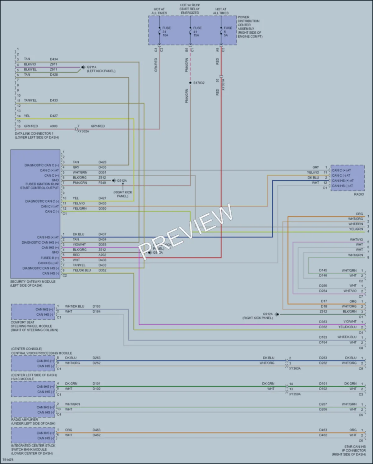 2021 Jeep WranglerUnlimited Computer Data Lines wiring diagram preview