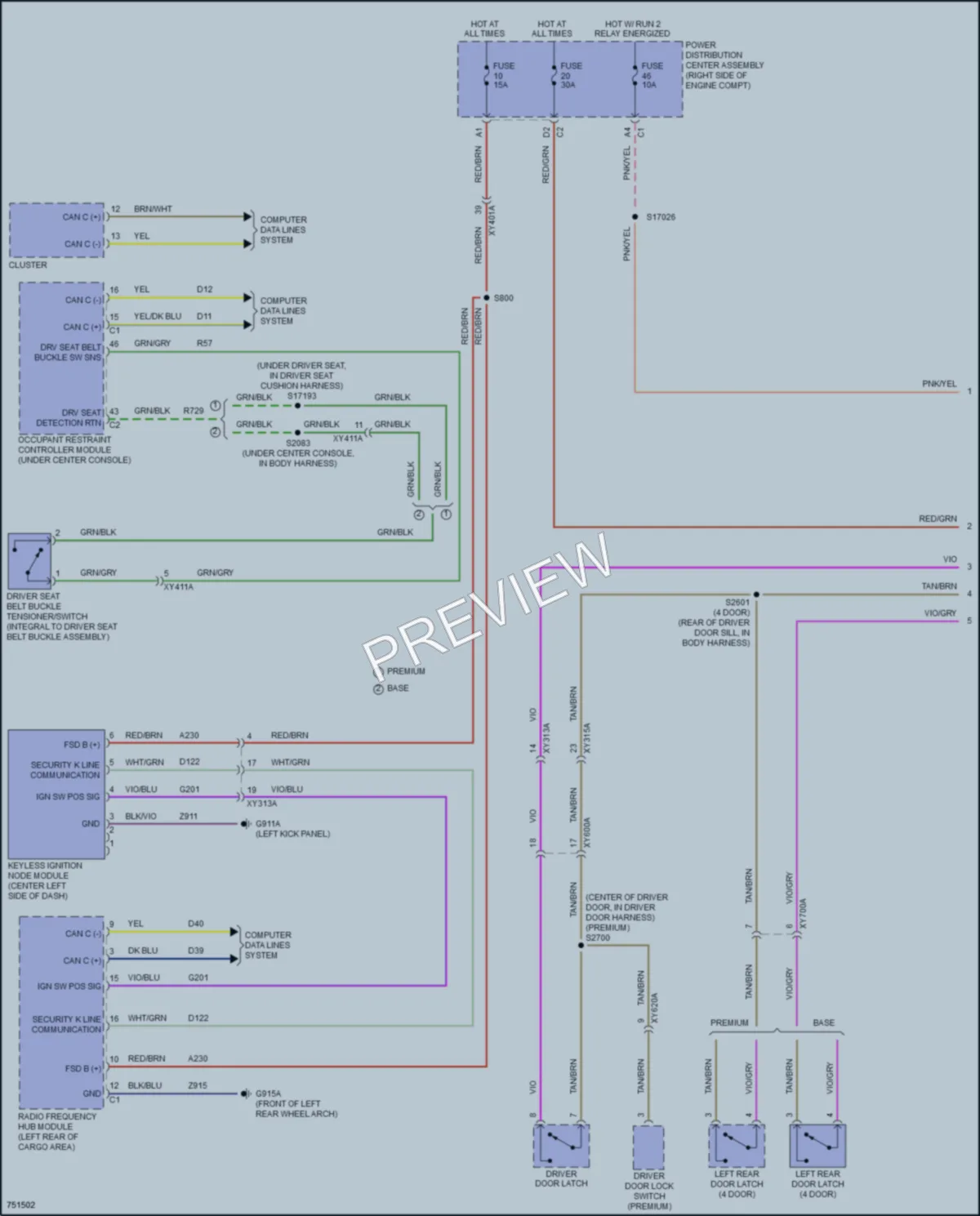 2021 Jeep WranglerUnlimited Warning Systems wiring diagram preview