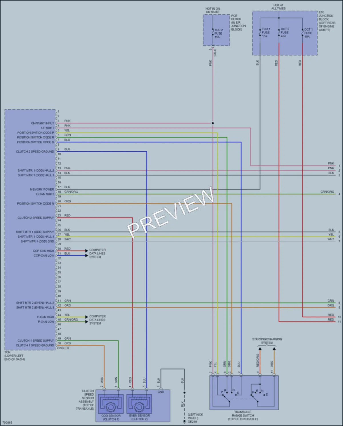 2021 Kia Forte Transmission wiring diagram preview