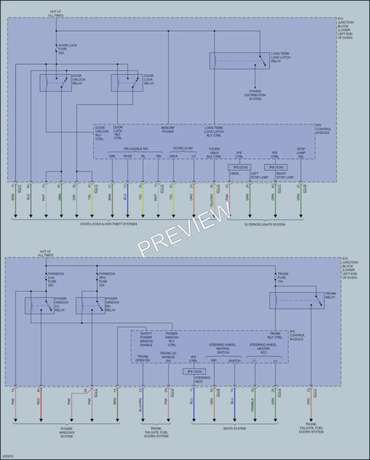 2021 Kia Forte5 Body Control Modules wiring diagram preview