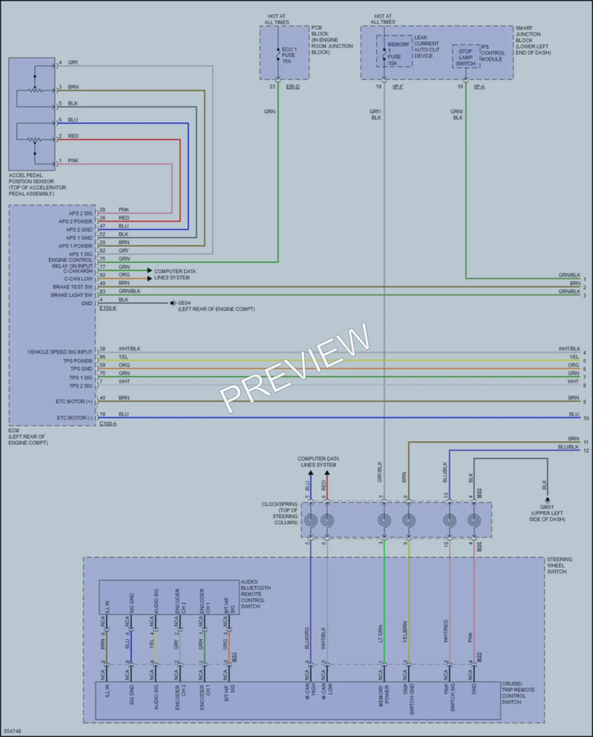 2021 Kia Sedona Cruise Control wiring diagram preview