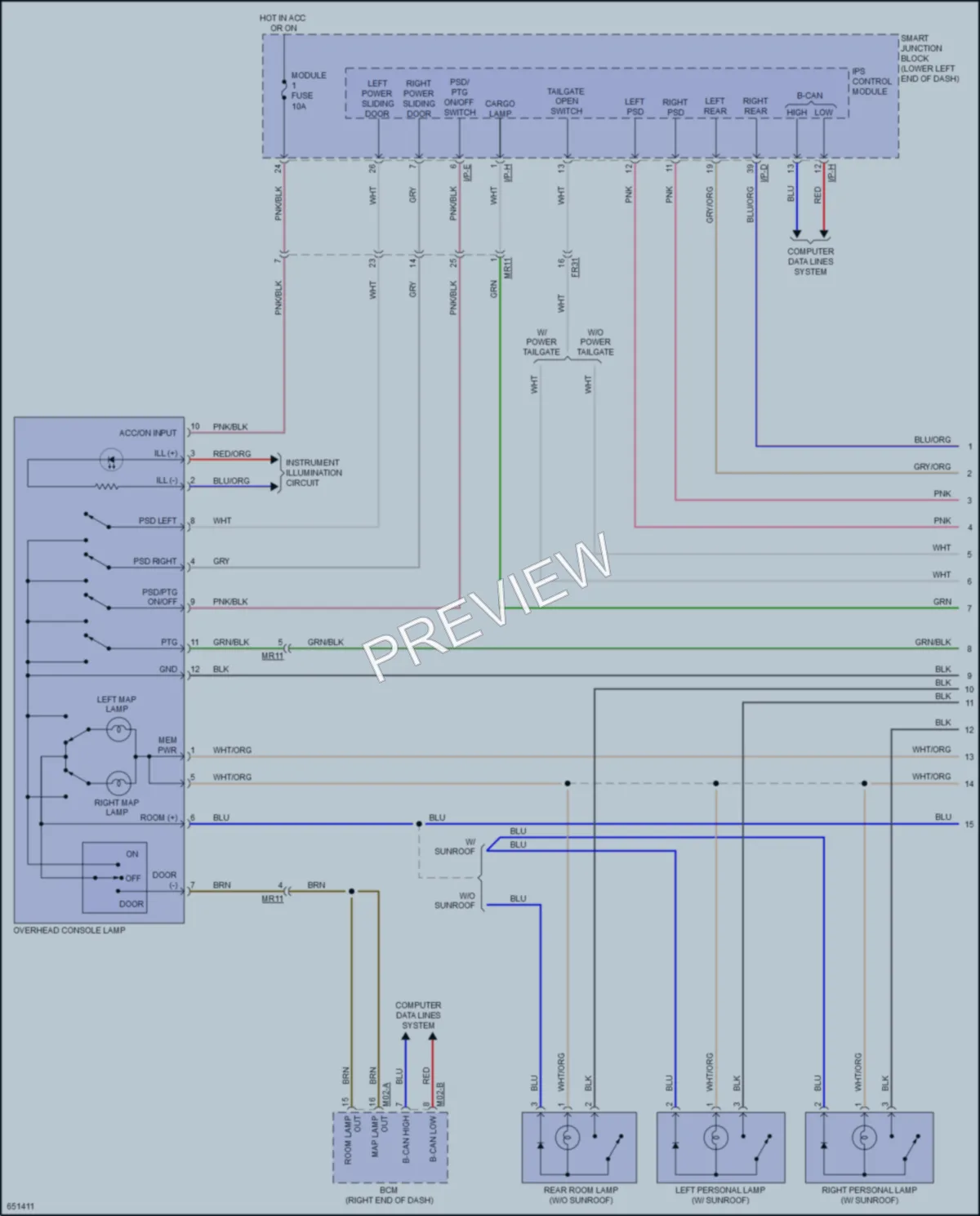 2021 Kia Sedona Interior Lights wiring diagram preview