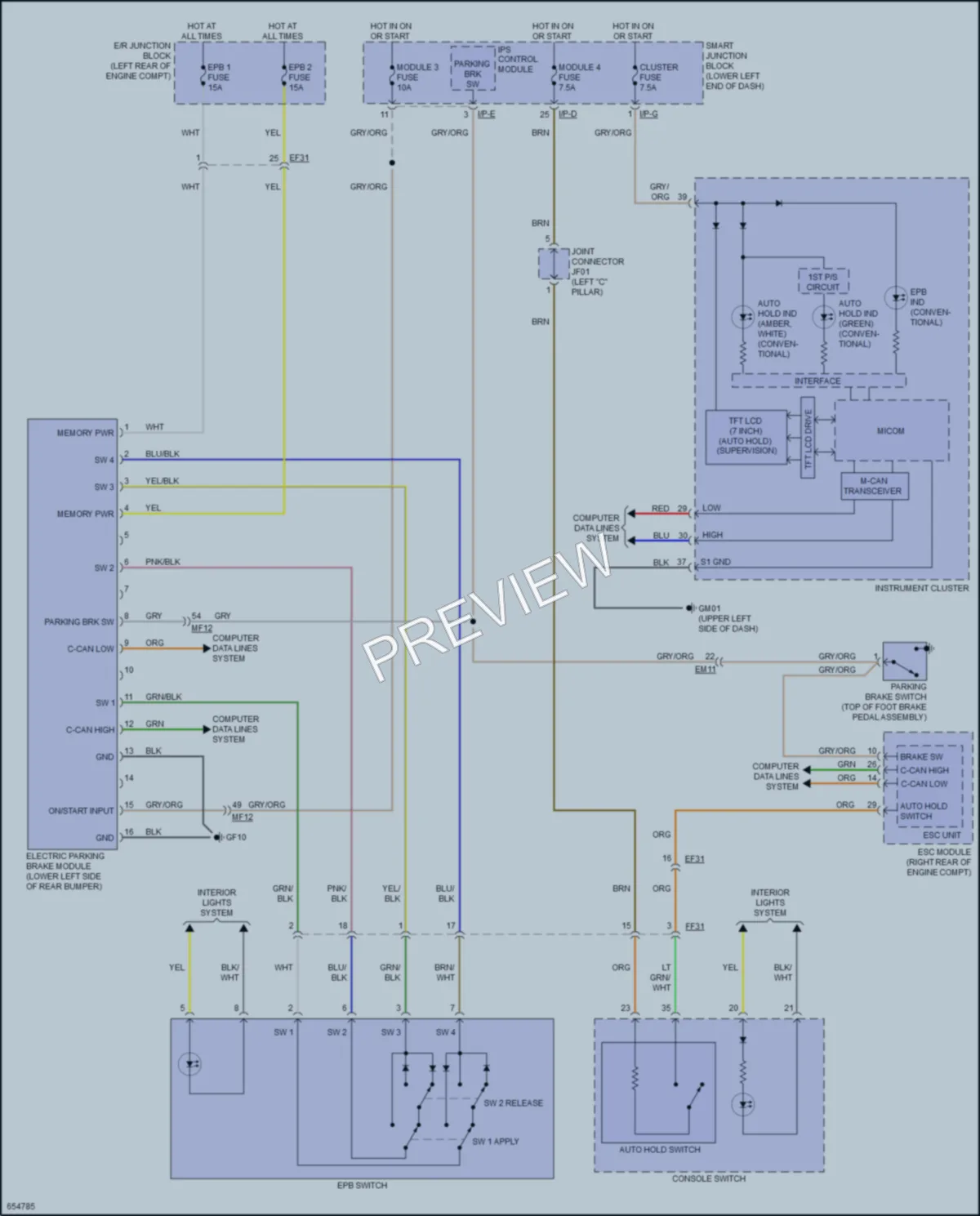 2021 Kia Sedona Shift Interlock wiring diagram preview