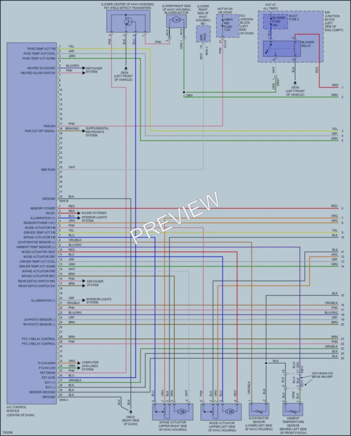2021 Kia Soul Air Conditioning wiring diagram preview