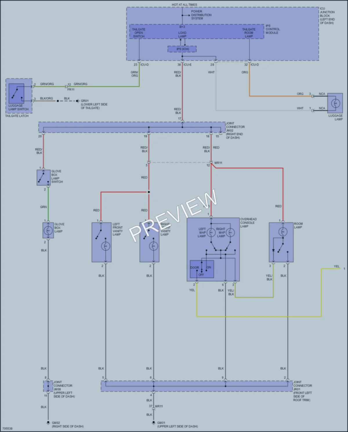2021 Kia Soul Interior Lights wiring diagram preview