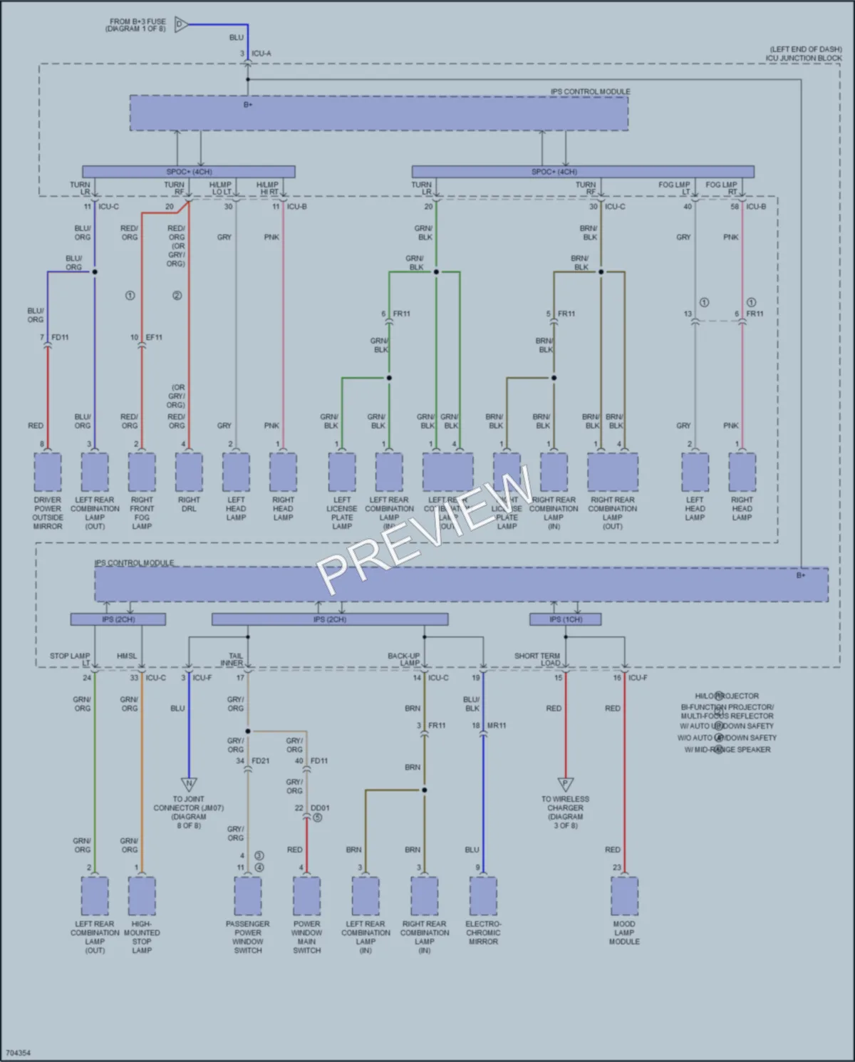 2021 Kia Soul Power Distribution wiring diagram preview