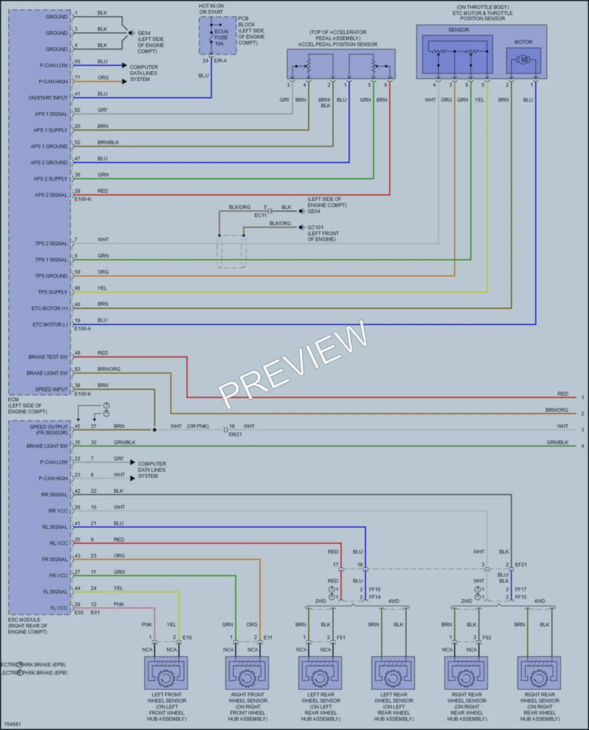 2021 Kia Telluride Cruise Control wiring diagram preview