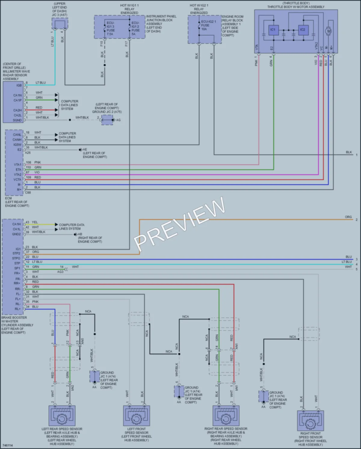 2021 Lexus ES300h Cruise Control wiring diagram preview