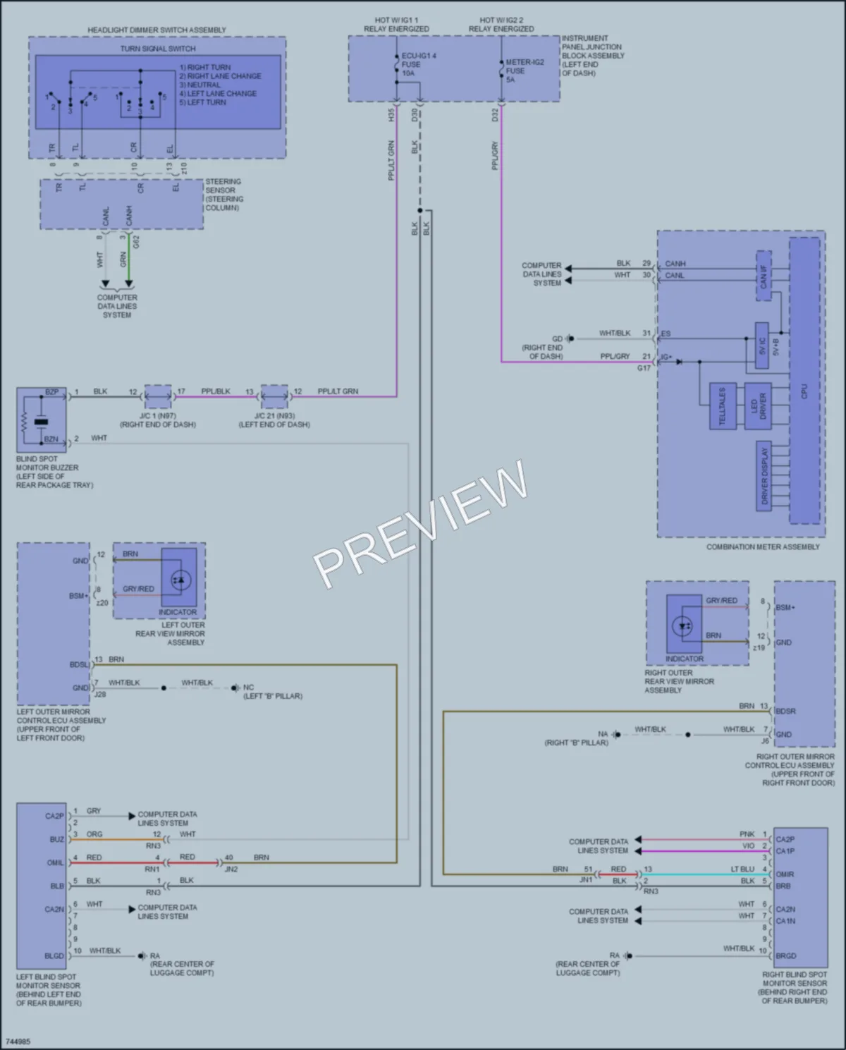 2021 Lexus ES300h Navigation wiring diagram preview